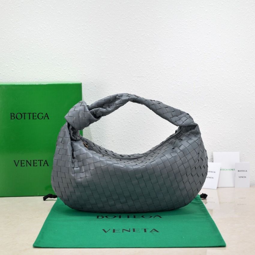 B0tt*ga Ven*ta Medium Jodie Shoudler Bag-Grey