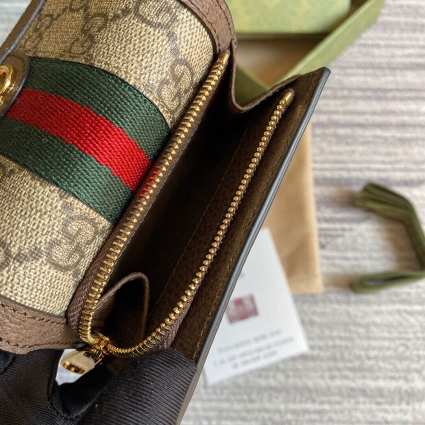 Gvc*1 GG Ophidia Compact wallet