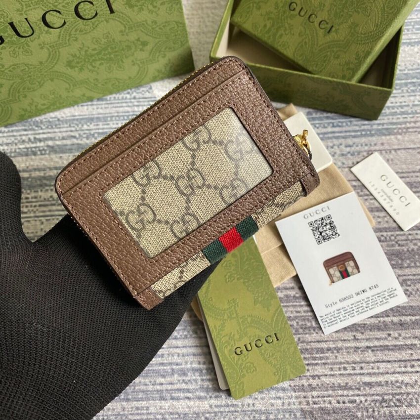 Gvc*1 GG Ophidia Compact wallet