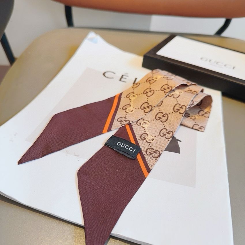 GG horsebit silk neck tie