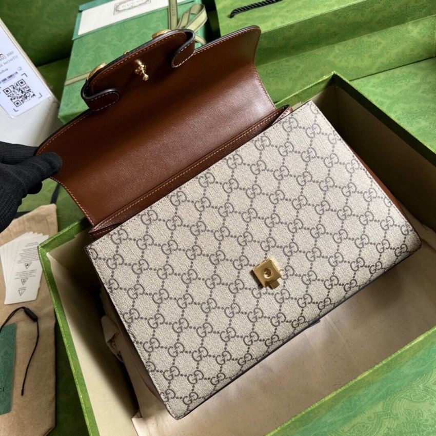 Gvc*1 Horsebit 1955 GG Medium Boston Bag