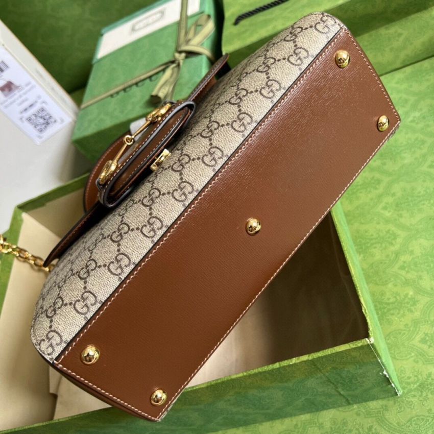 Gvc*1 Horsebit 1955 GG Medium Boston Bag