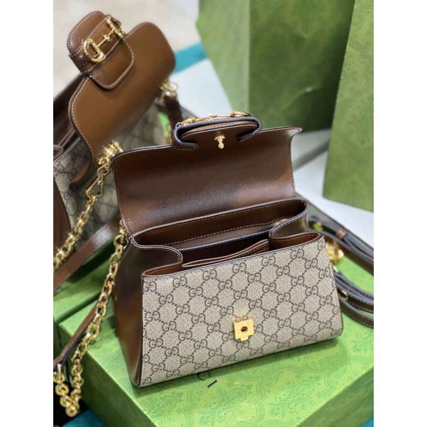 Gvc*1 Horsebit 1955 GG Mini Boston Bag