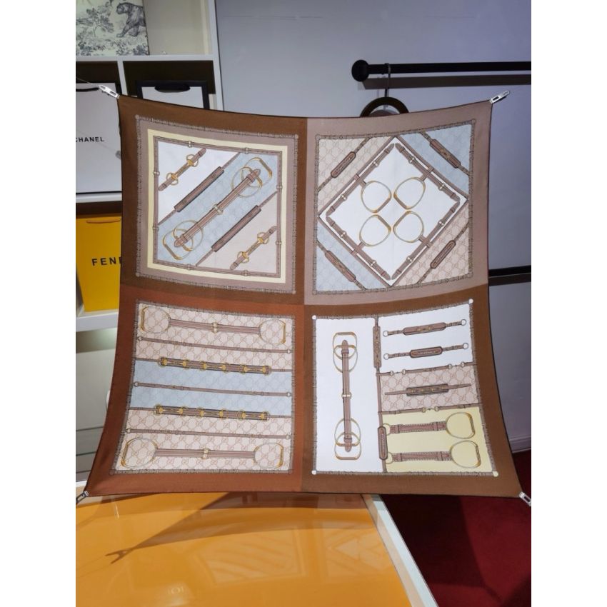 Gvc*1 Square Silk Scarf