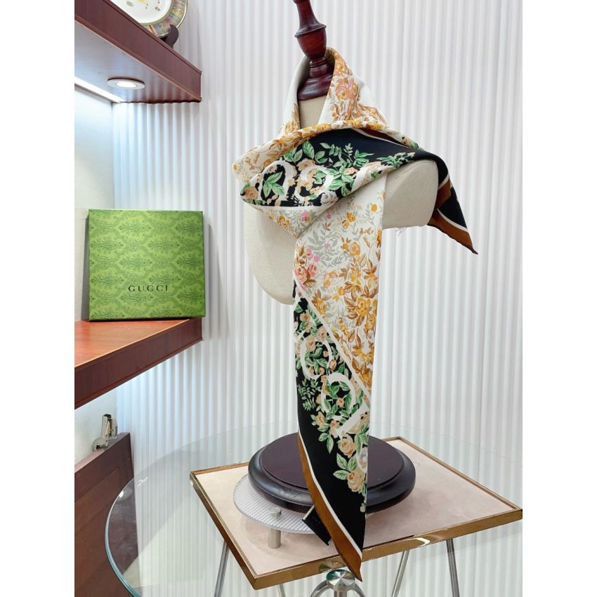 Gvc*1 Square Silk Scarf