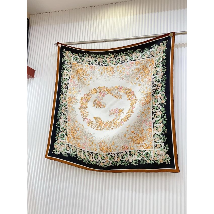 Gvc*1 Square Silk Scarf
