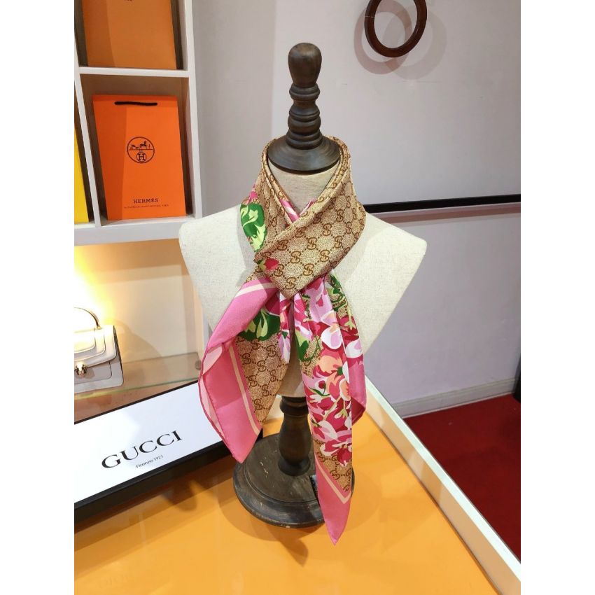 Gvc*1 Square Silk Scarf