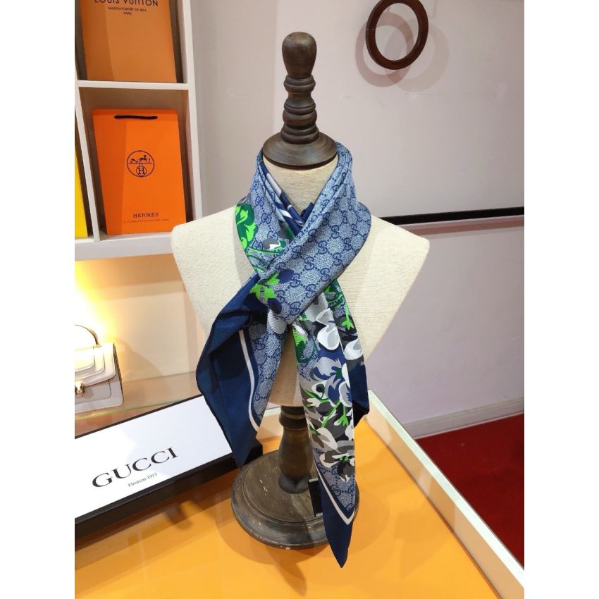 Gvc*1 Square Silk Scarf
