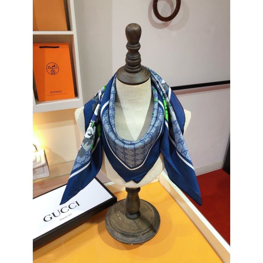 Gvc*1 Square Silk Scarf