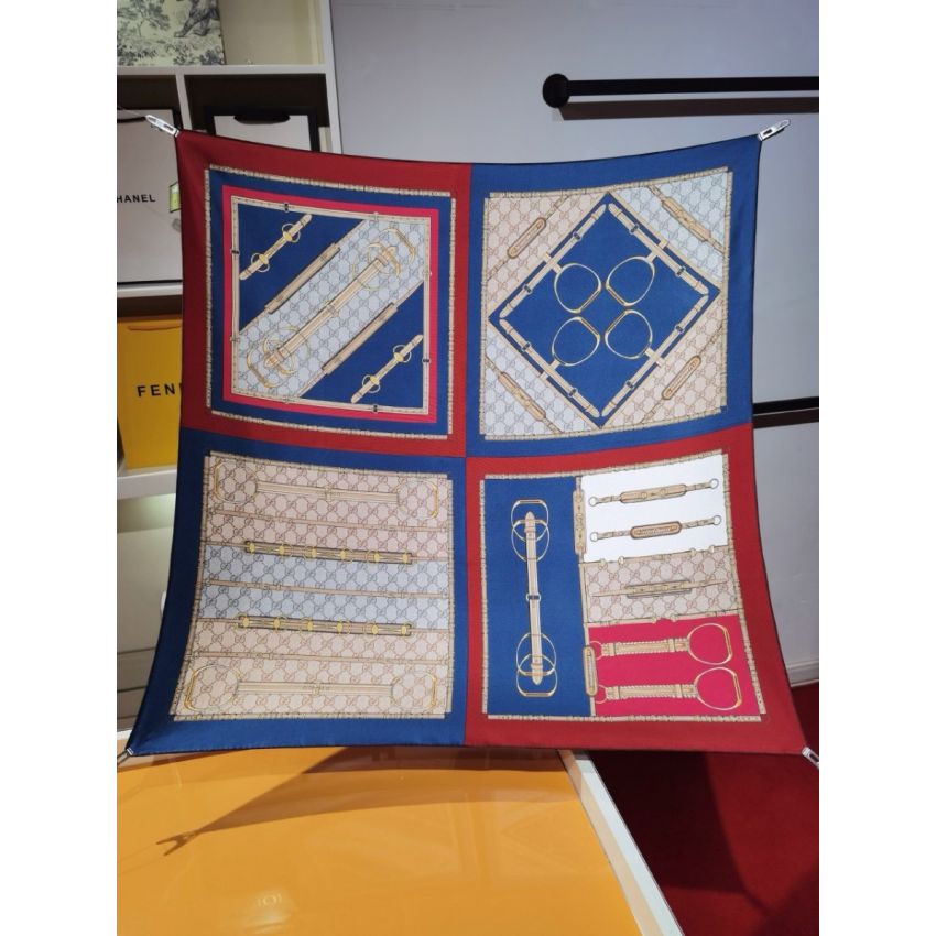 Gvc*1 Square Silk Scarf