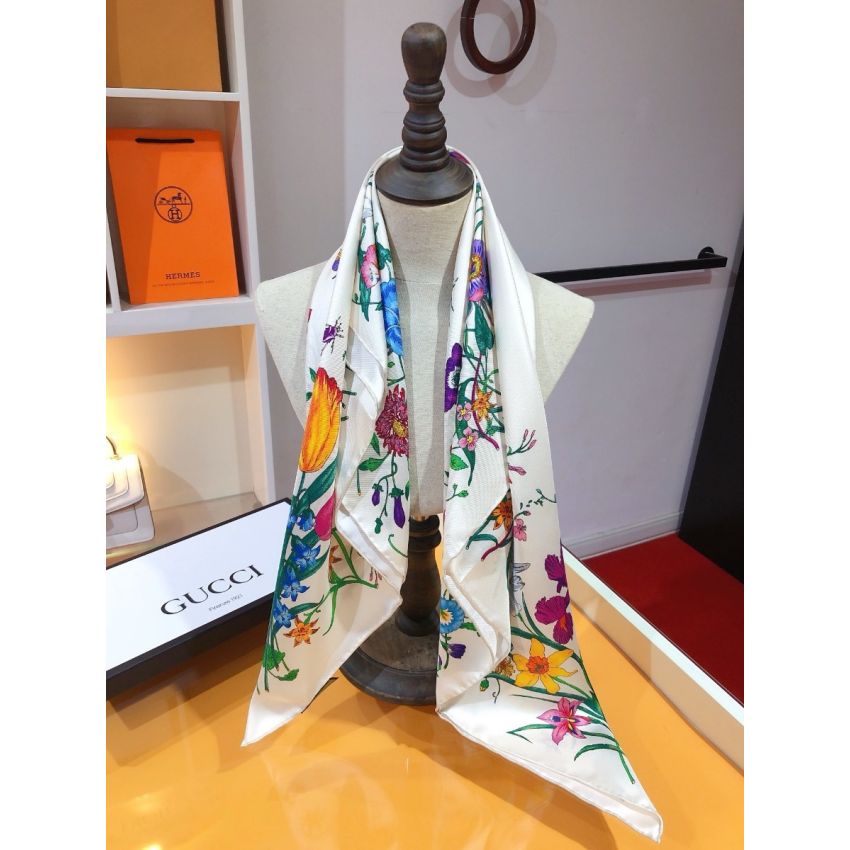 Gvc*1 Square Silk Scarf