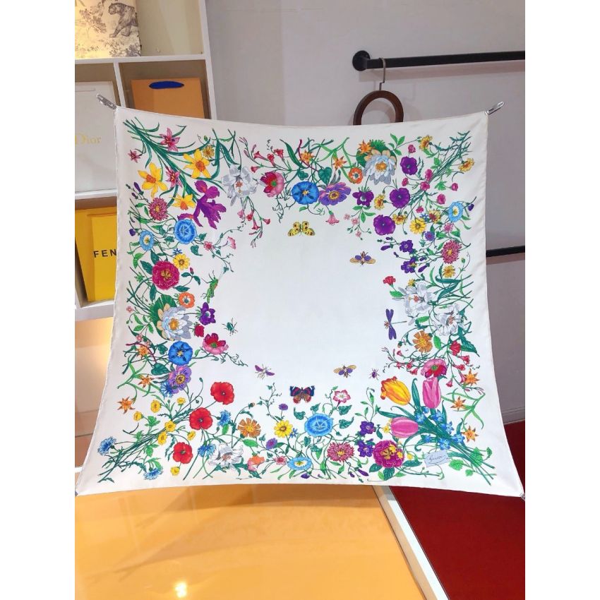 Gvc*1 Square Silk Scarf