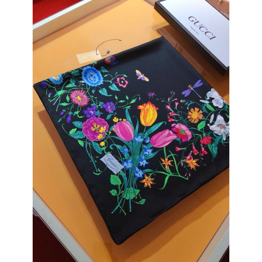 Gvc*1 Square Silk Scarf