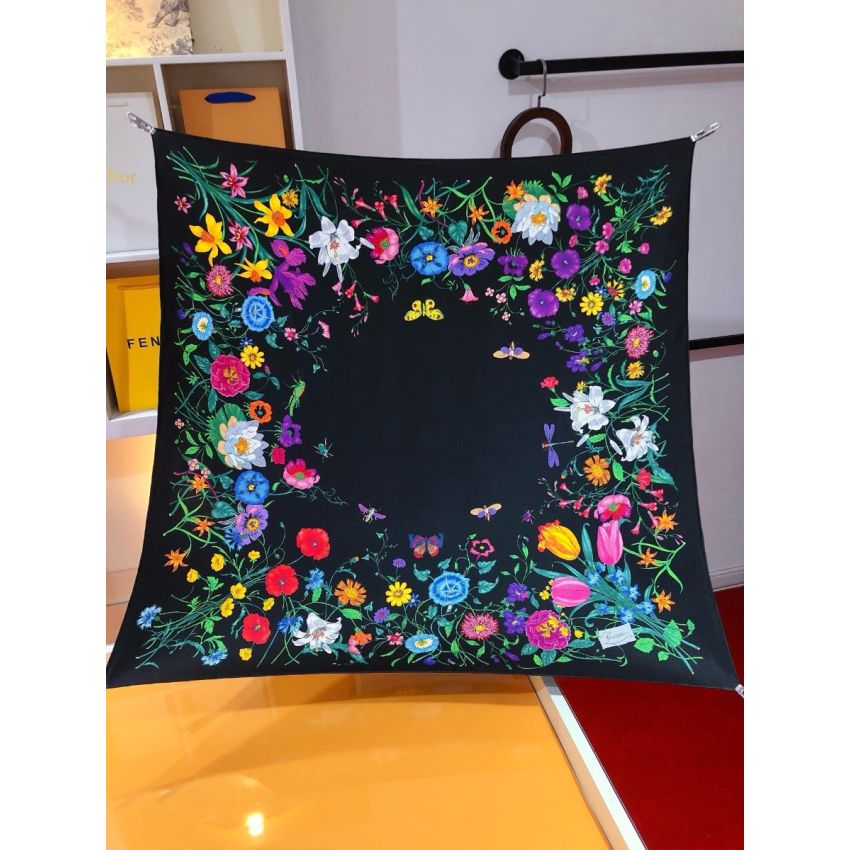 Gvc*1 Square Silk Scarf