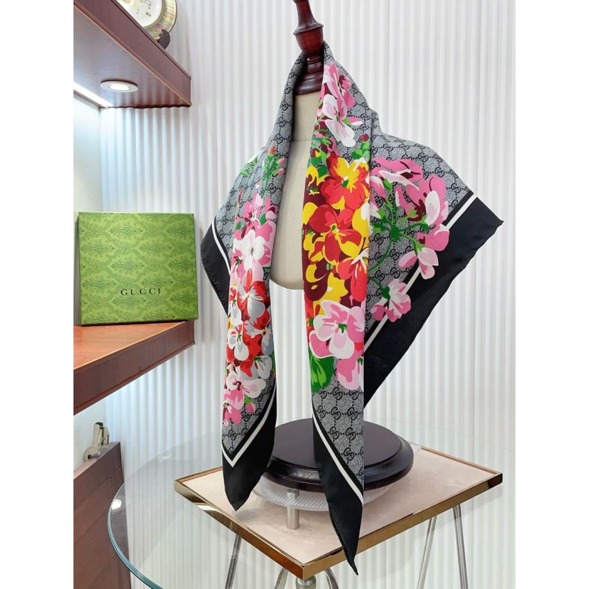 Gvc*1 Square Silk Scarf