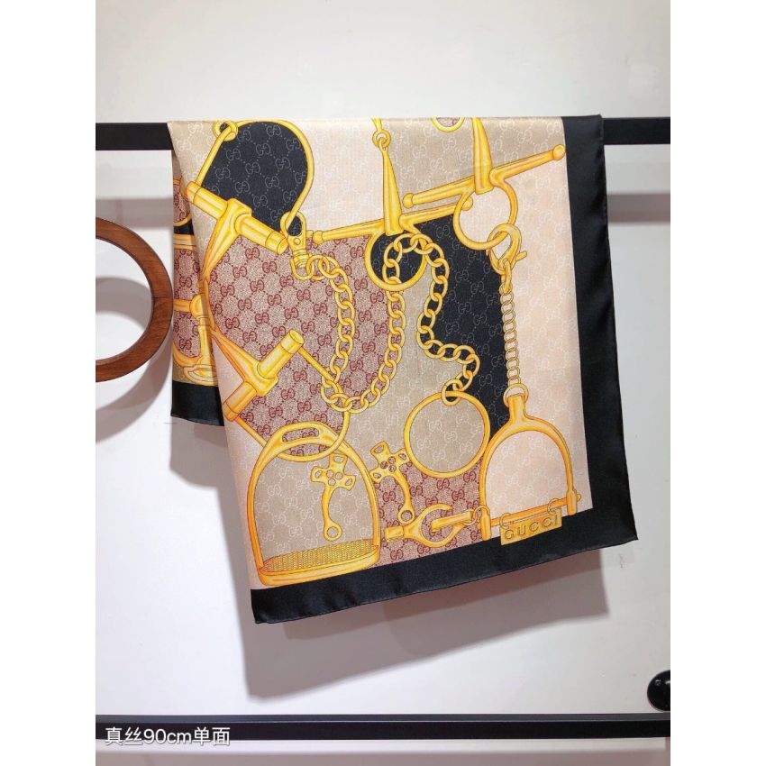 Gvc*1 Square Silk Scarf