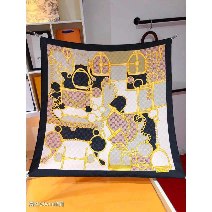 Gvc*1 Square Silk Scarf