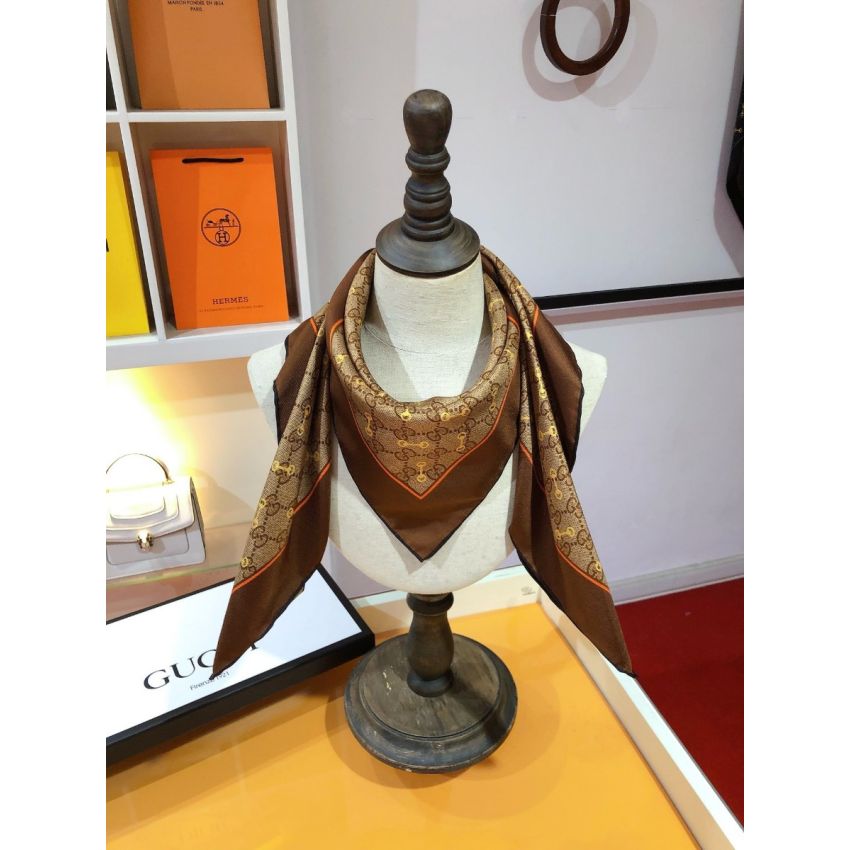 Gvc*1 Square Silk Scarf
