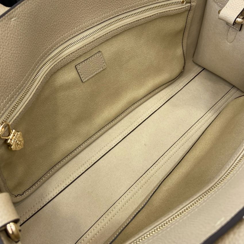 Gvc*1 Medium Tote bag with Hook closure-Taupe