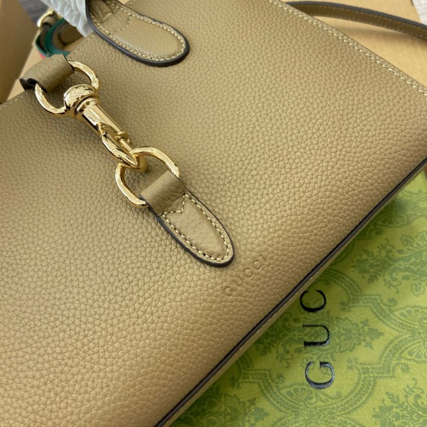 Gvc*1 Small Tote bag with Hook closure-Taupe