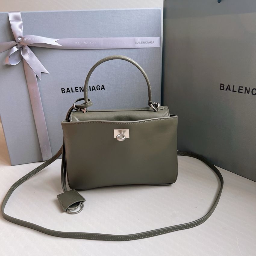 Ba1en*iaga Rodeo Mini Handbag-Khaki
