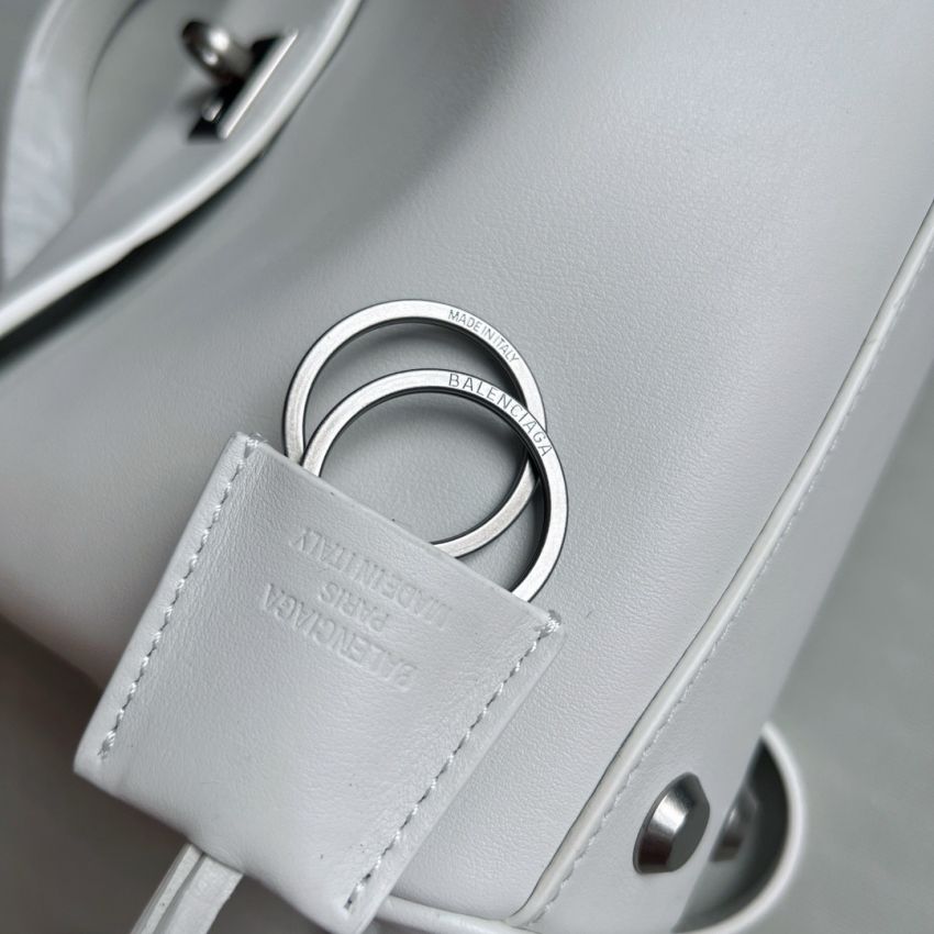 Ba1en*iaga Rodeo Mini Handbag-White