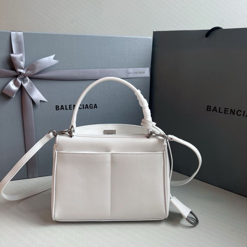 Ba1en*iaga Rodeo Mini Handbag-White