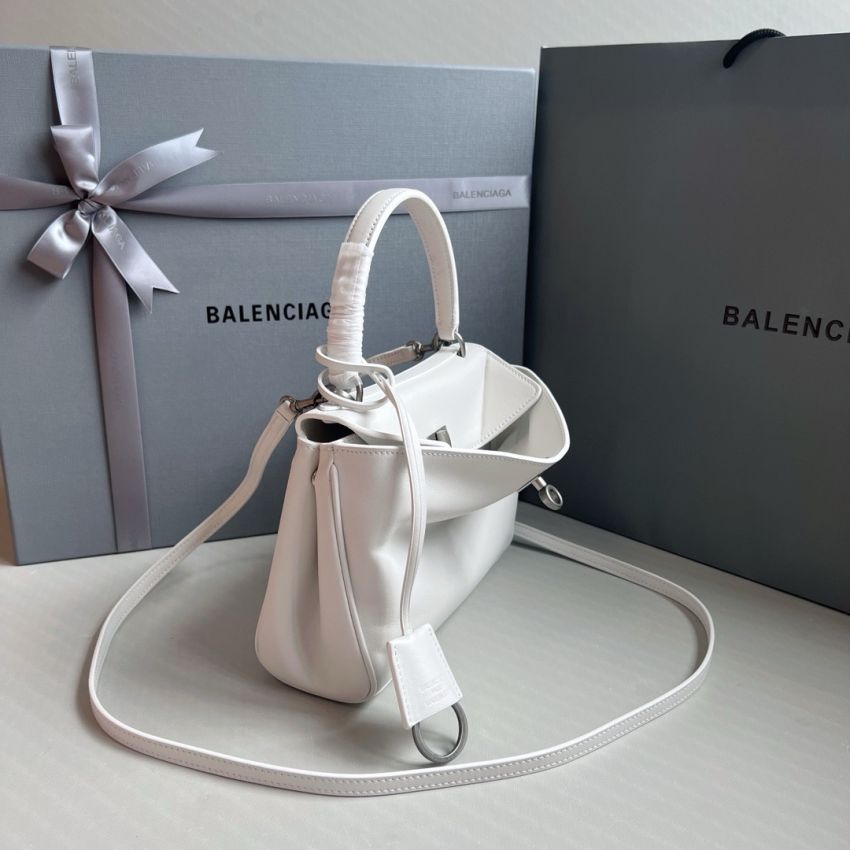 Ba1en*iaga Rodeo Mini Handbag-White