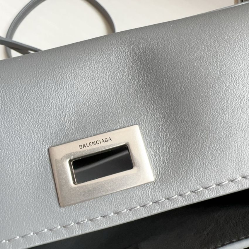 Ba1en*iaga Rodeo Mini Handbag-Grey