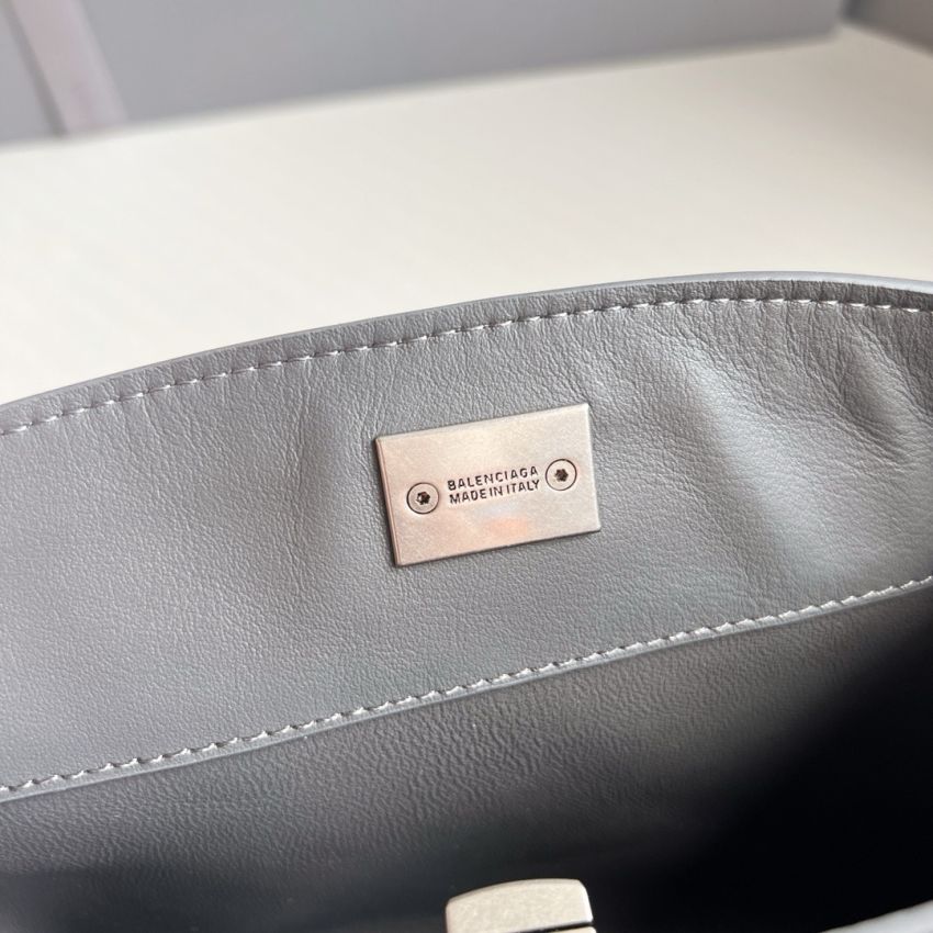 Ba1en*iaga Rodeo Mini Handbag-Grey