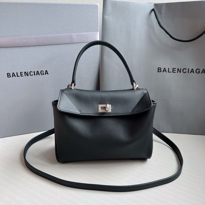 Ba1en*iaga Rodeo Mini Handbag-Black