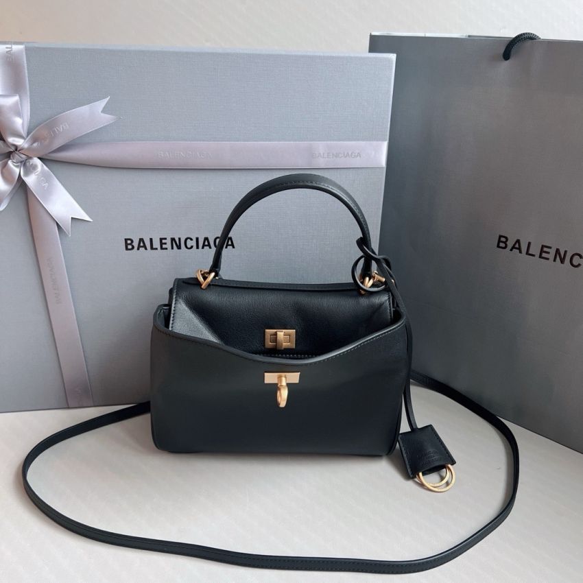 Ba1en*iaga Rodeo Mini Handbag-Black