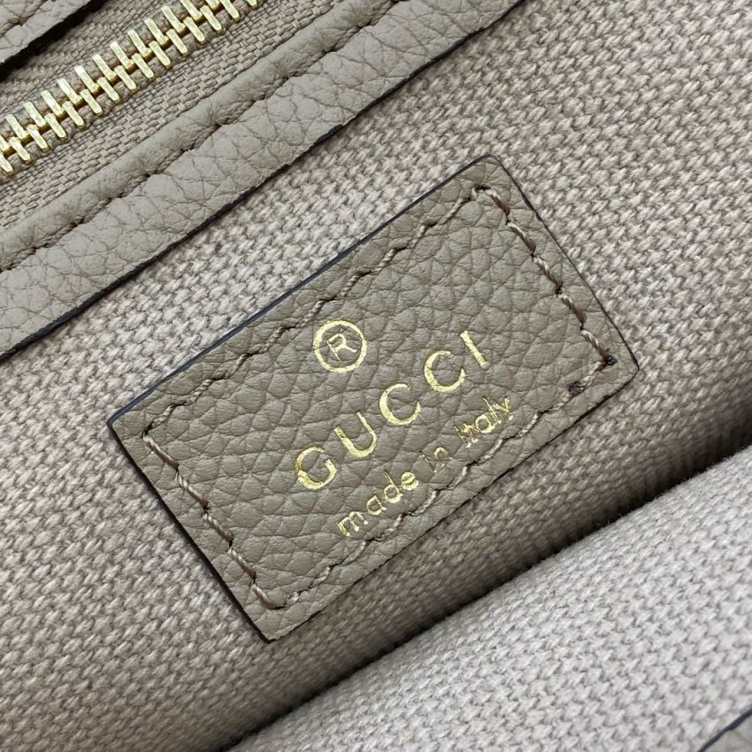 Gvc*1 Medium Tote bag with Hook closure-Taupe