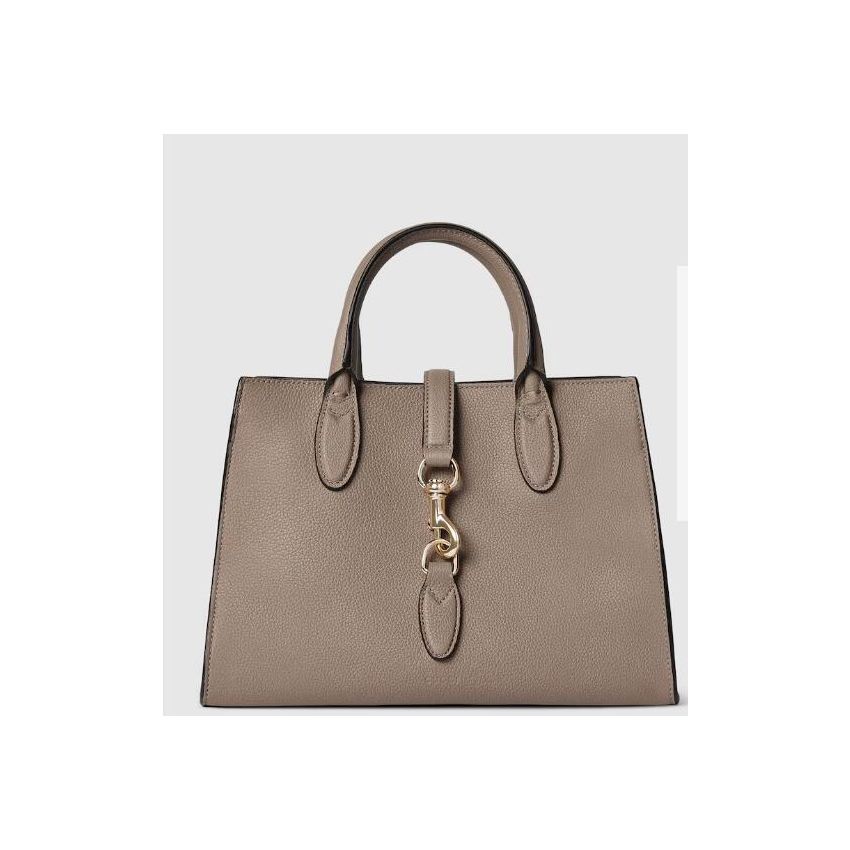 Gvc*1 Medium Tote bag with Hook closure-Taupe