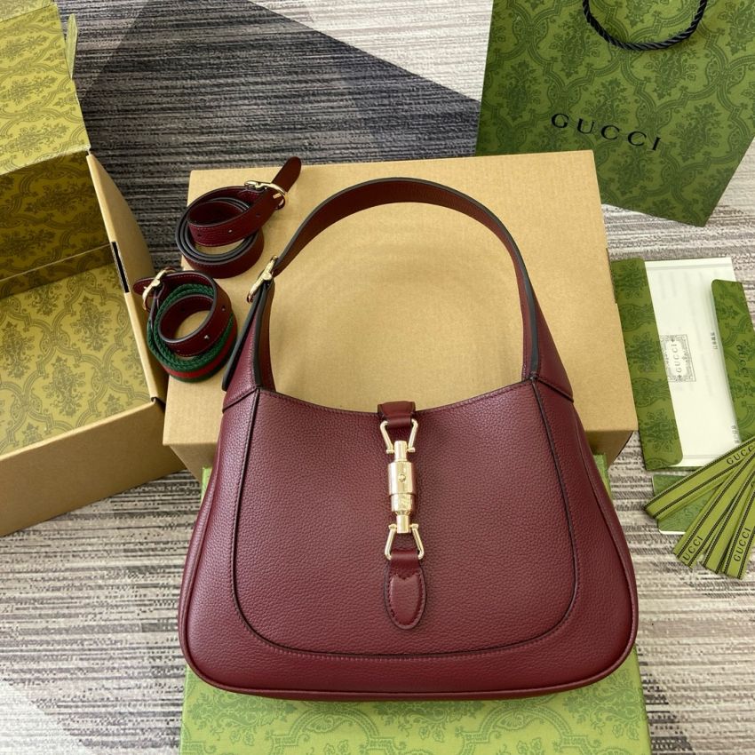Gvc*1 Jackie 1961 Small Shoulder Bag-Rosso Ancora