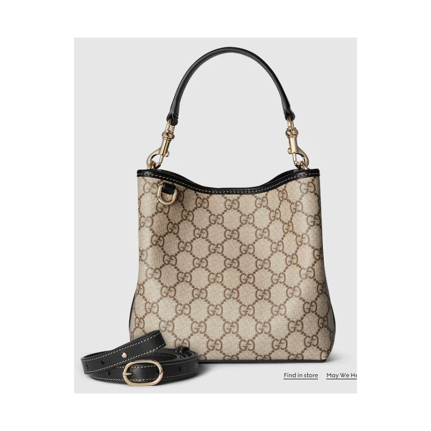 Gvc*1 GG Emblem Mini Buckeket Bag