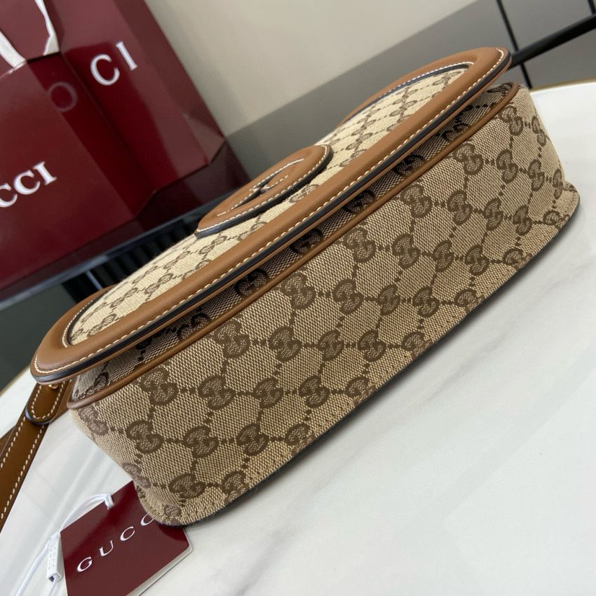 Gvc*1 Blondie Small Top Handle Bag- Beige and dark brown