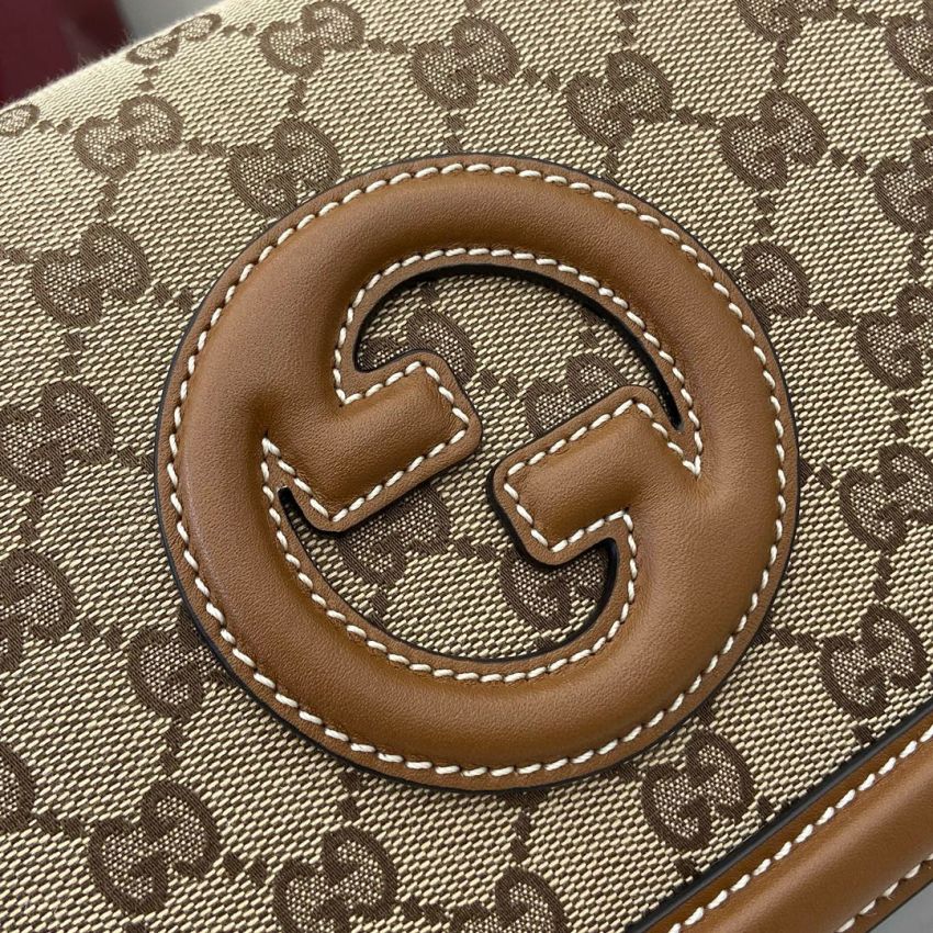 Gvc*1 Blondie Small Top Handle Bag- Beige and dark brown