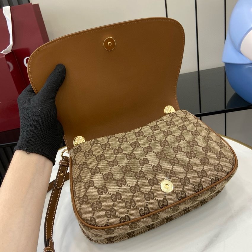 Gvc*1 Blondie Small Top Handle Bag- Beige and dark brown