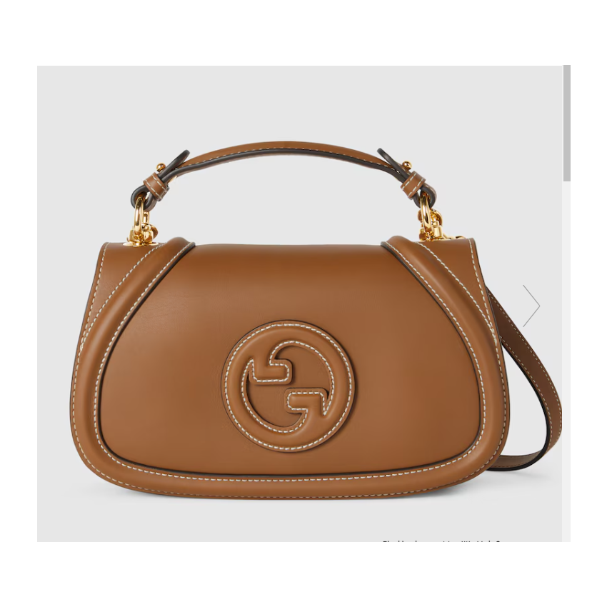 Gvc*1 blondie Small Top Handle Bag-Brown leather