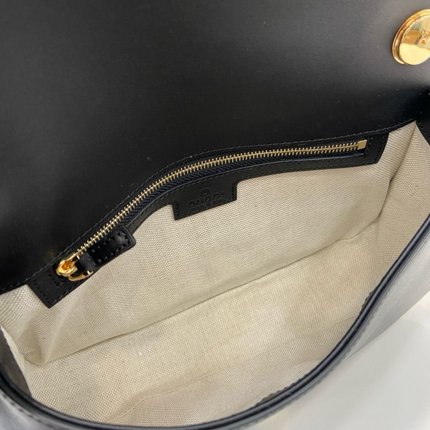 Gvc*1 blondie Small Top Handle Bag-Black leather