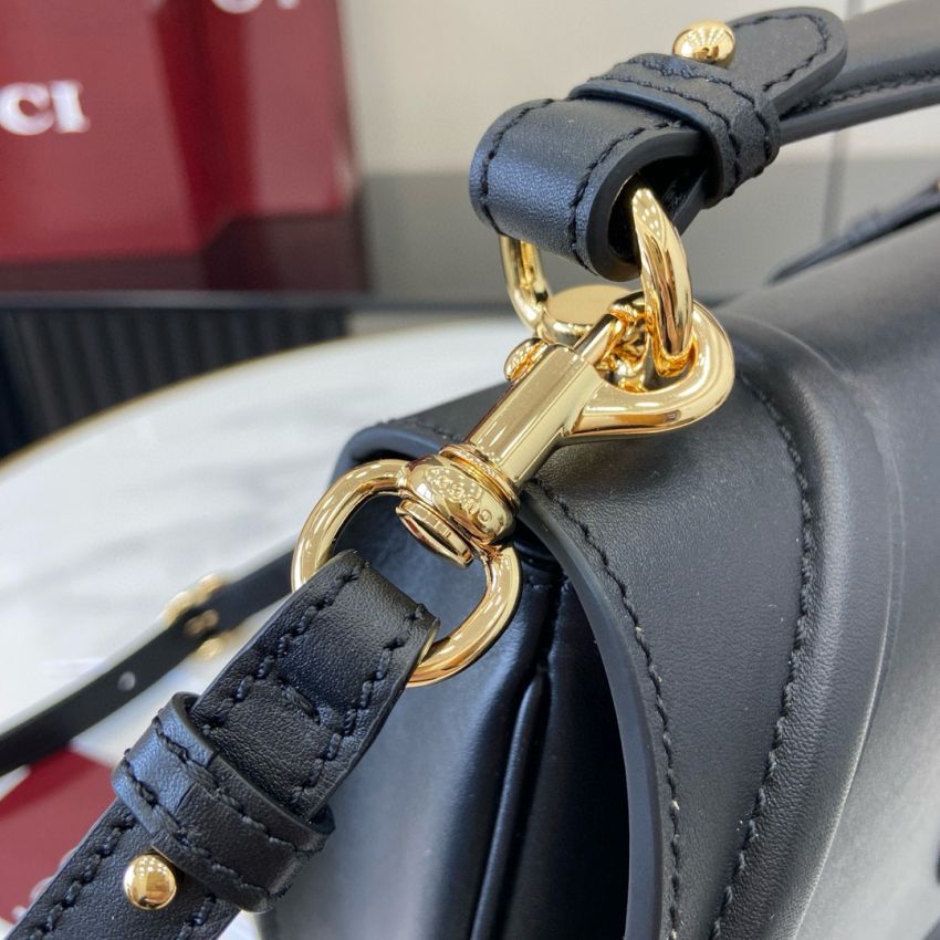Gvc*1 blondie Small Top Handle Bag-Black leather
