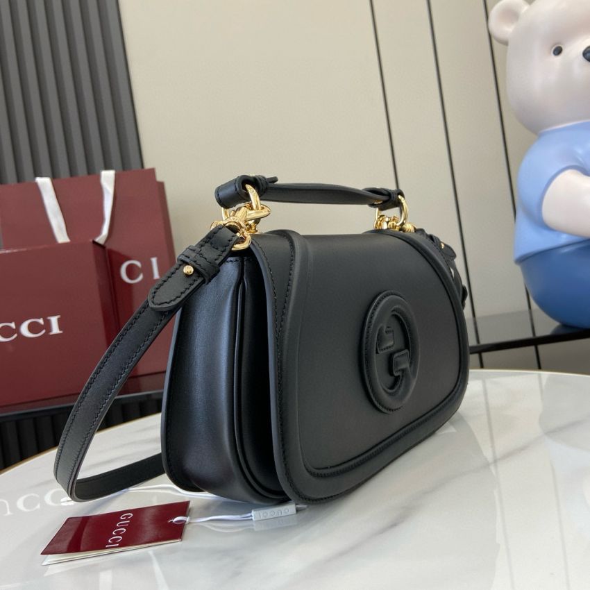 Gvc*1 blondie Small Top Handle Bag-Black leather