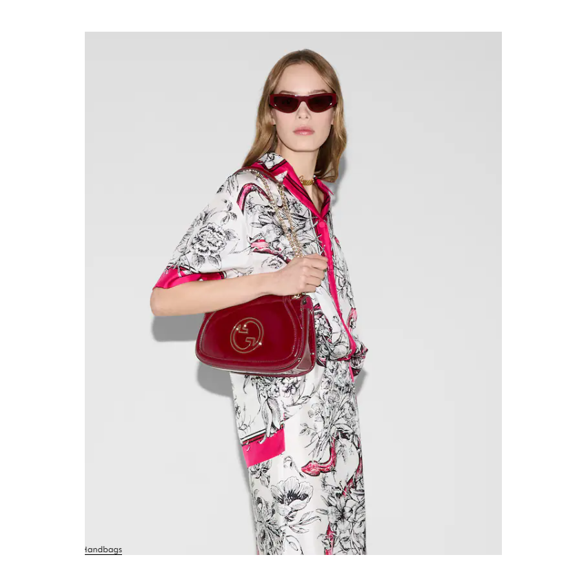 Gvc*1 Blondie Small Shoulder Bag- Rosso Ancora red