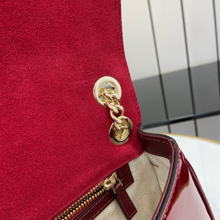 Gvc*1 Blondie Small Shoulder Bag- Rosso Ancora red