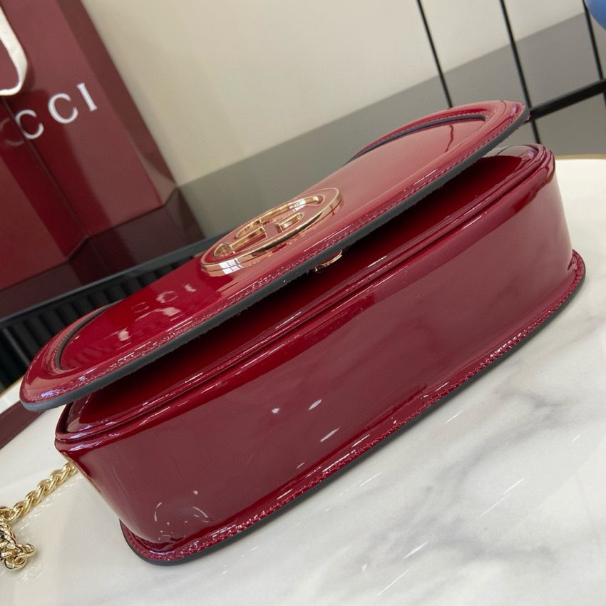 Gvc*1 Blondie Small Shoulder Bag- Rosso Ancora red