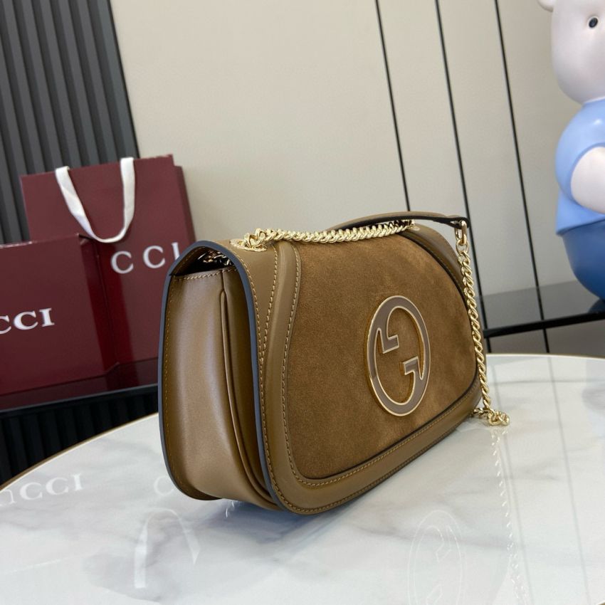 Gvc*1 Blondie Small Shoulder Bag- Brown Suede