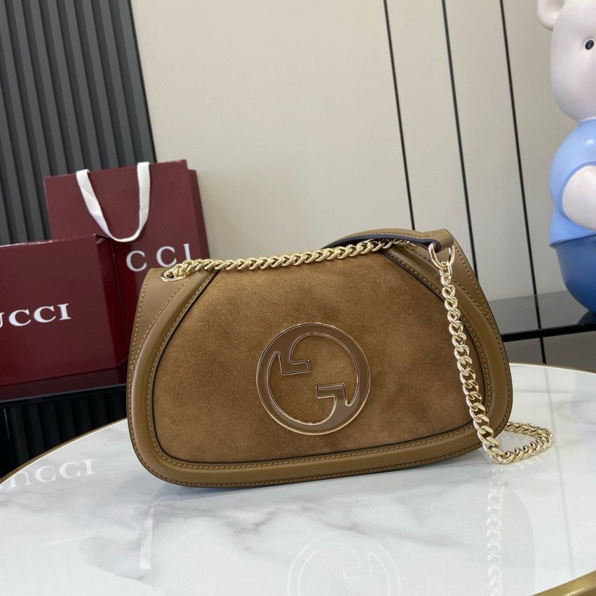 Gvc*1 Blondie Small Shoulder Bag- Brown Suede
