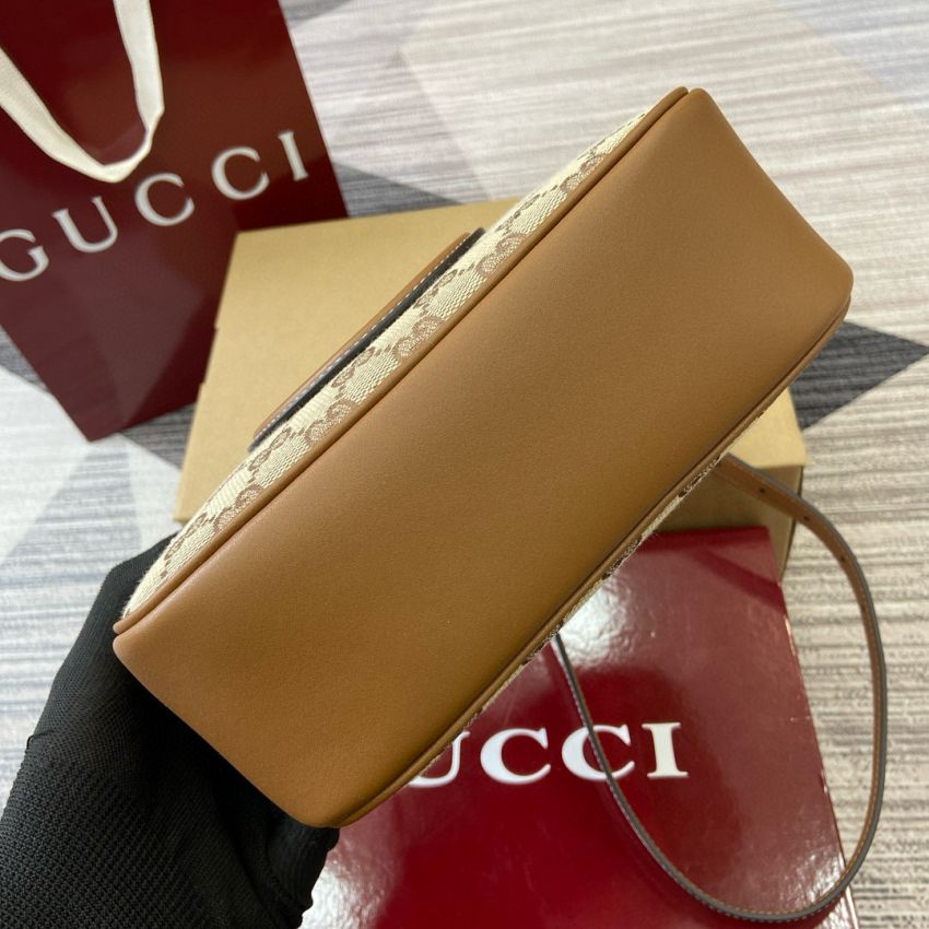 Gvc*1 Blondie Mini Shoulder Bag- Beige and brown