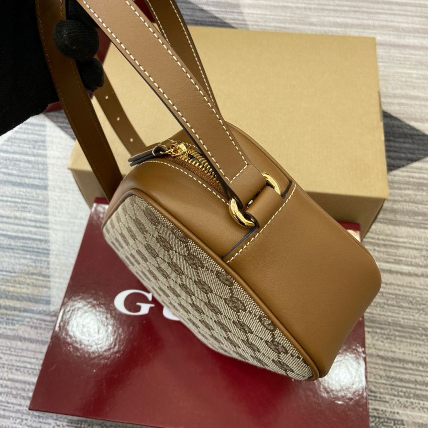 Gvc*1 Blondie Mini Shoulder Bag- Beige and brown